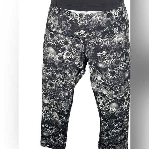 LULULEMON Wunder Under crop leggings Florabunga print - Picture 6 of 12
